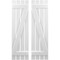 Ekena Millwork Americraft 4-Board (2 Batten) Wood Spaced Board-n-Batten Shutters w/ Z-Bar, ARW102SB415X77WHH, PR ARW102SB415X77WHH - alternate 1